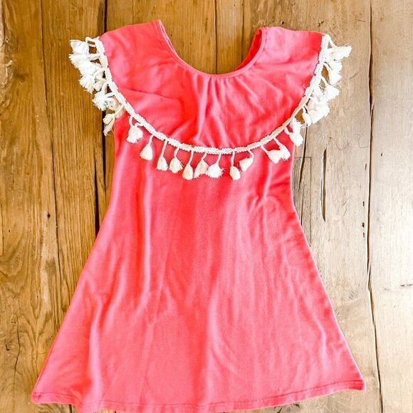 Fiveloaves Twofish Coral Tassel Dress Size 6 - Picture 4 of 5